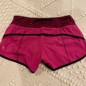 Lululemon speed shorts